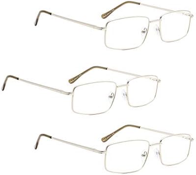 LUR 3 опаковки на метални очила за четене + 6 опаковки класически очила за четене (само за 9 двойки ридеров + 1,75)