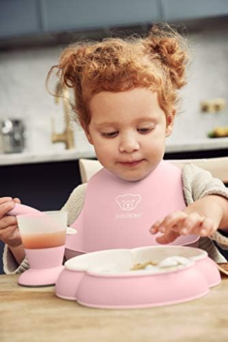 Комплект за детска вечеря BabyBjörn, 5 броя, Пудрово розово