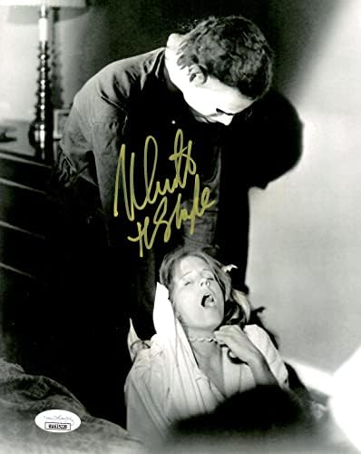 Ник Касъл с автограф и надпис 8x10 снимка Хелоуин JSA Майкъл Майерс