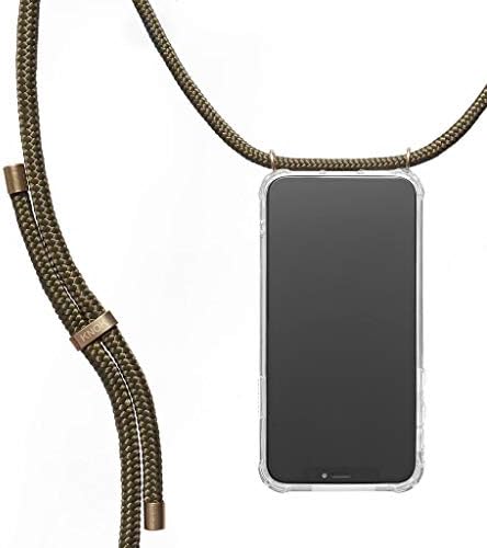 Калъф за телефон NOK през рамо, съвместим с Apple iPhone 13 Mini 5,4 - калъф от TPU с каишка, притежател на мобилен телефон на врата, Калъф за телефон с каишка, притежател на телефон в ремешке (iPhone 13 Mini, е изцяло