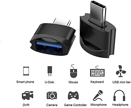 Адаптер Tek Styz USB-C за да се свържете към конектора (2 опаковки), който е съвместим с вашия Alcatel Idol 4S с Windows OTG със зарядно устройство Type-C устройства за разширяване на Клавиатура, мишка, Zip, синхронизация
