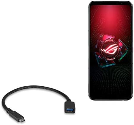 Кабел BoxWave е Съвместима с ASUS ROG Phone 5 Pro (кабел от BoxWave) USB адаптер за разширяване, за ASUS ROG Phone 5 Pro до вашия телефон се свързва оборудване, свързано по USB