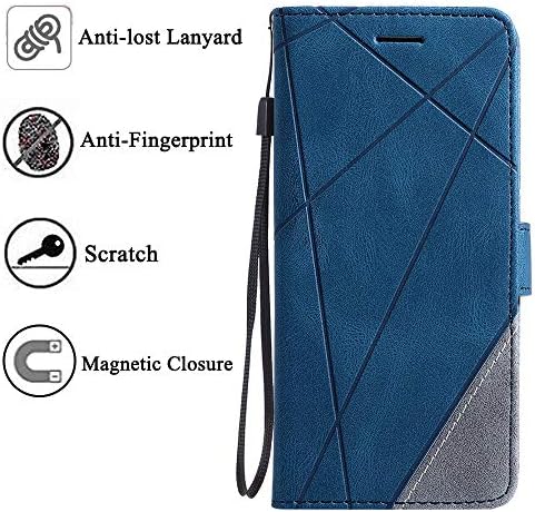 Asuwish е Съвместим с Samsung Galaxy Note 9 Чанта-портфейл и Защитно фолио за екран от закалено Стъкло, Кожена флип-надолу Капака, Държач за карти, Поставка, Калъфи за мобилни тел