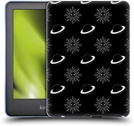Дизайн на седалките за главата Официално лицензиран Черно-бял мек Гелевый калъф Haroulita Planet и Sun Небесни, който е съвместим с Kindle 10-то поколение (2019)