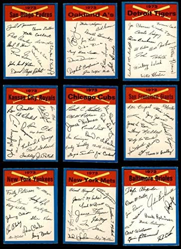 Пълен комплект от списък на екипа 1973 O-Pee-Chee Blue Team (бейзболен комплект) EX