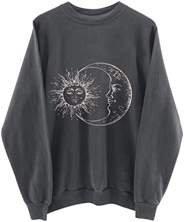 Дамски блузи Aniwood За момичета с кръгло деколте и Винтажным Графичен дизайн в стил Лос Анджелис, Калифорния, Ежедневни Ризи с Дълъг ръкав 28