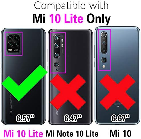 ELISORLI е Съвместим с Xiaomi Mi 10 Lite/Mi10Lite 5G/Mi10 Youth 5G Здрав калъф Тънък Аксесоари за мобилни телефони имат противоплъзгаща Засаждане на Каучук TPU Защита на мобилен телефон Мек калъф за Mi 10Lite G5 на