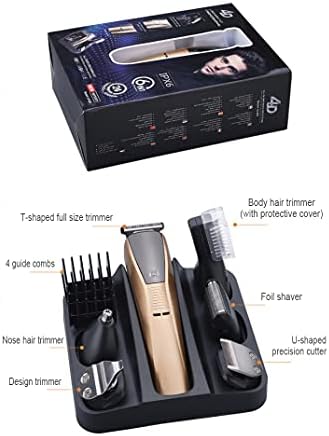 Акумулаторна Машина за подстригване на коса north любовник, Универсална мъжка серия продукти за лична хигиена за стайлинг на лицето, комплект 6 в 1, за прецизно подреждане и довършителни работи, LK820