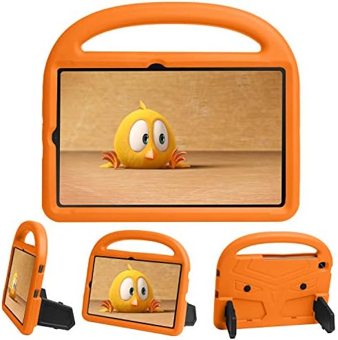 Калъф Galaxy Tab S6 Lite 10,4 за деца-момичета, Калъф P615, Амортизирующая дръжка APOLL ЕВА, Поставка Kids Proof Defender, Лек, Издръжлив Детски калъф за Samsung Tab S6 Lite 10,4 инча P610/P615, оранжево