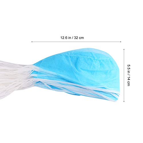 ABOOFAN 150 бр Кърпа Синя Красота Работна нетканая За Обществено Хранене за Еднократна употреба Дишаща Работна чрез шнурове