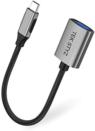 Адаптер Tek Styz USB-C USB 3.0 е подходящ за конвертор Essential Phone OTG Type-C/PD Male USB 3.0 Female. (5 gbps)