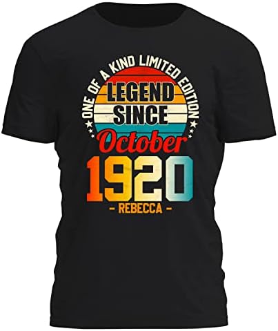 PREZZY Персонални Риза, подарък за 80-ия Рожден Ден на Мъжете, Легенда От октомври 1943 Г., Женска Тениска на 80-Годишния Рожден Ден