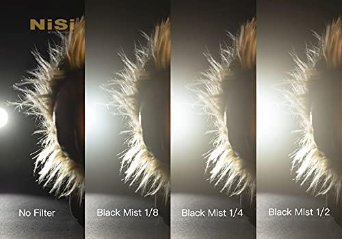 NiSi 67mm Околовръстен Black Mist сила 1/4 | Омекотява картината, намалява контраста, подобрява настроението и атмосферата | Диффузионный филтър на обектива за създаване на меки, Приказни кинематографични ефекти | Фотография