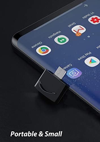 Адаптер Tek Styz C USB за свързване към USB конектора (2 опаковки), който е съвместим с вашите Razer Phone 2 за OTG със зарядно устройство Type-C. Използвайте с устройства разширения, к