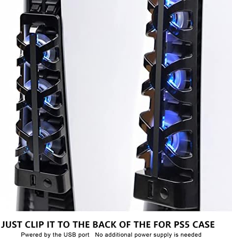 Вентилатори за охлаждане PS5, Вентилатор за Охлаждане на игралната конзола USB, Професионално топлинно Разсейване, 3 Мини Вентилатор С Автоматично се Захранва от USB, Турбо Охладител на Игралната конзола за PS5
