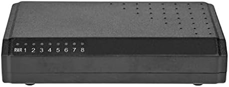 SXYLTNX 8-port 6 + 2 PoE комутатор Инжектор Захранване през Ethernet, без адаптер за захранване Семейна мрежова система (Цвят: както е показано, размер: един размер)